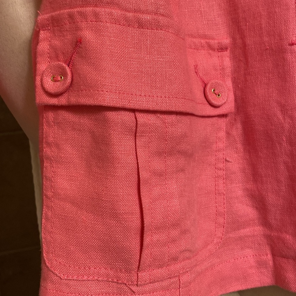 Charter Club 100% Linen Melon jacket -Large-Bundle for more discount! - Picture 2 of 10